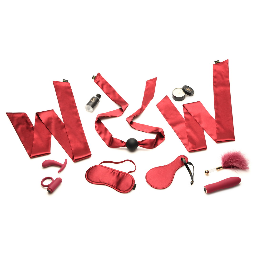 Lover's Bondage Massage Set - Red 1
