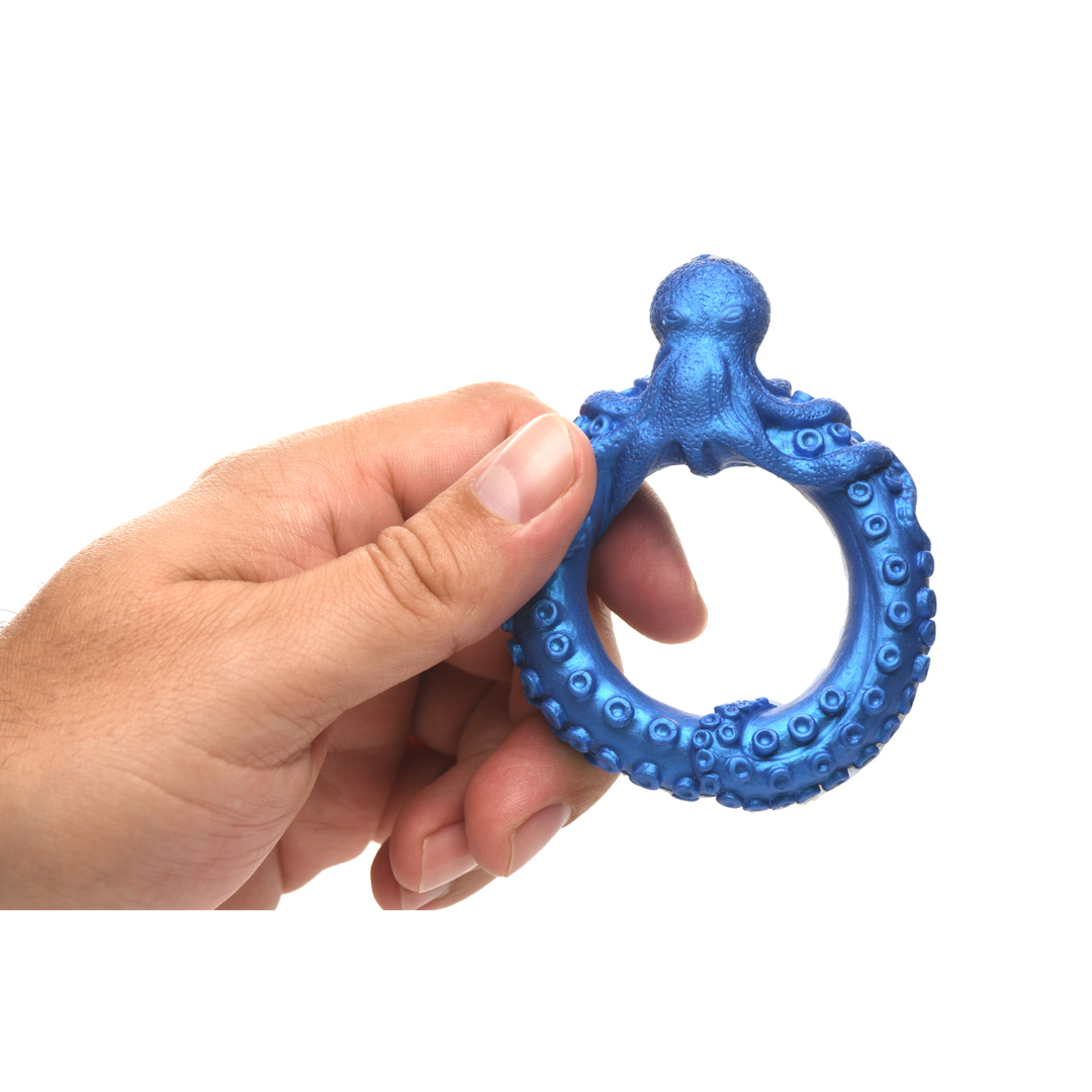 Poseidon's Octo-Ring - Silicone Cock Ring - Blue 6