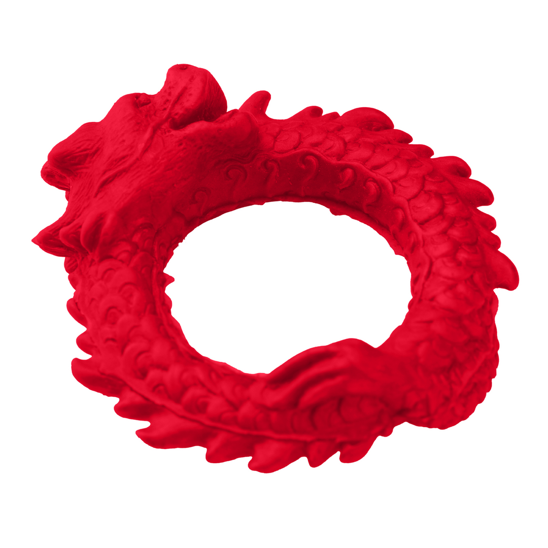 Rise of the Dragon - Silicone Cock Ring - Red 4