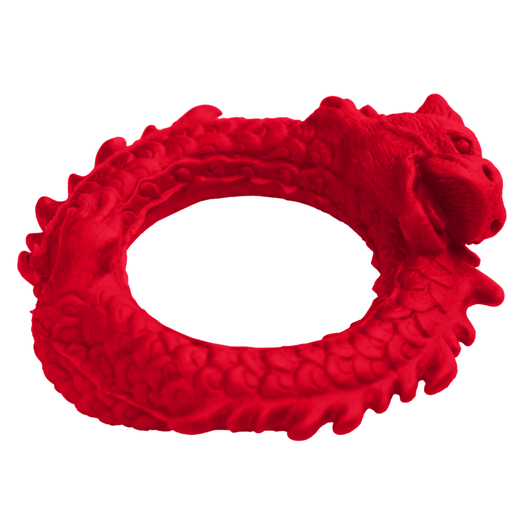Rise of the Dragon - Silicone Cock Ring - Red 5