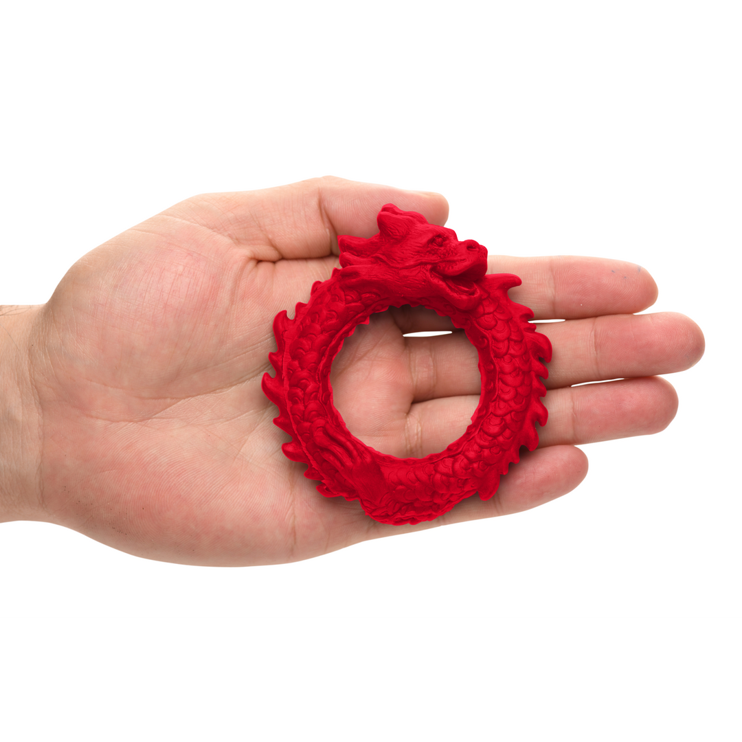 Rise of the Dragon - Silicone Cock Ring - Red 6