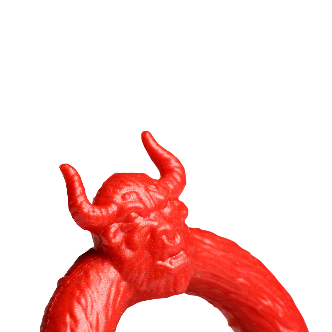 Beast Mode - Silicone Cock Ring - Red 6
