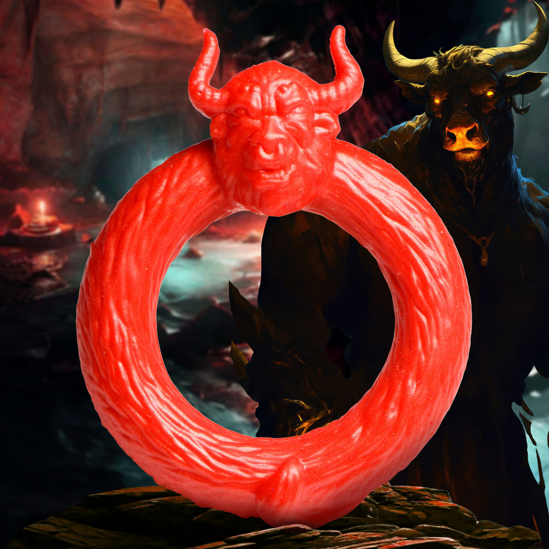 Beast Mode - Silicone Cock Ring - Red 5
