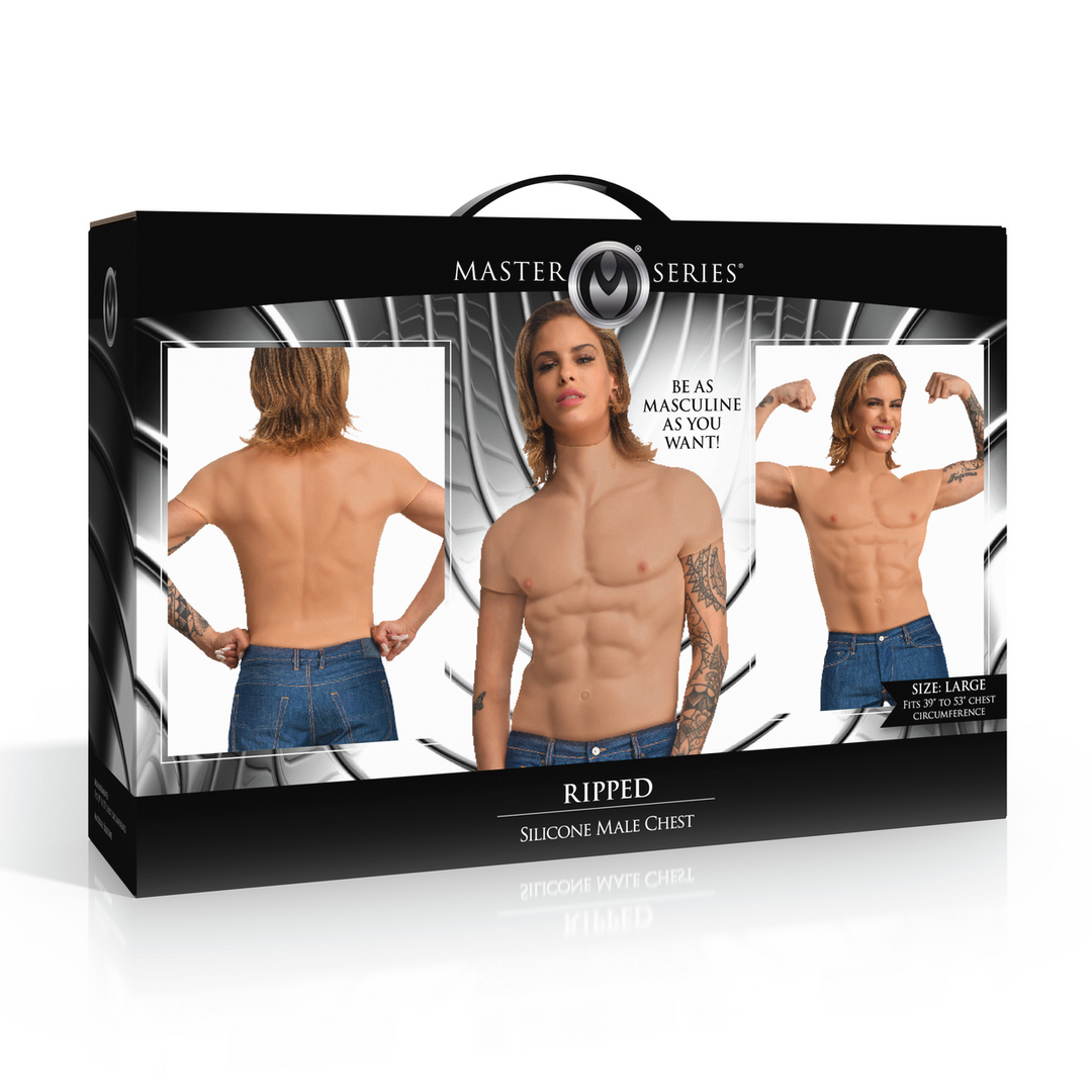 Ripped - Silicone Male Chest - Medium 2