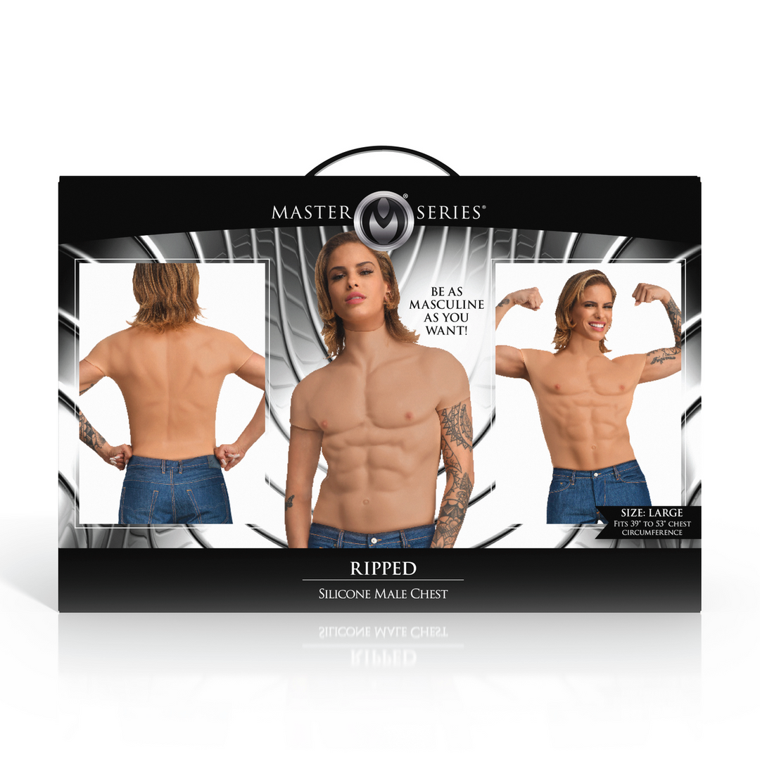 Ripped - Silicone Male Chest - Medium 3