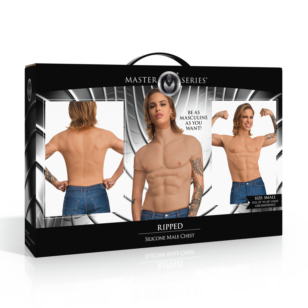 Ripped - Silicone Male Chest - Small 2