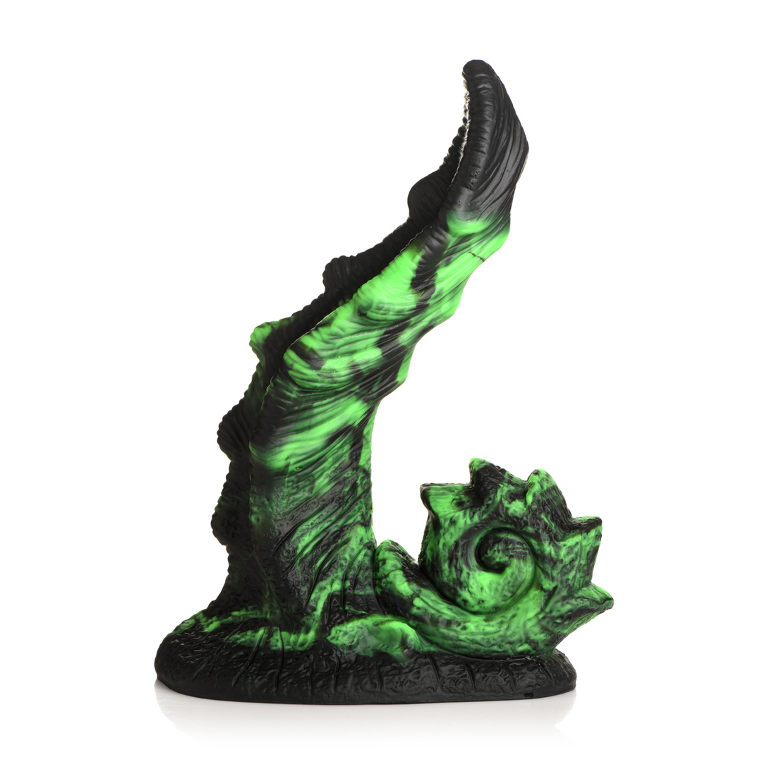 Glowzilla - Glow-in-the-Dark Silicone Dildo - Green/Black 1