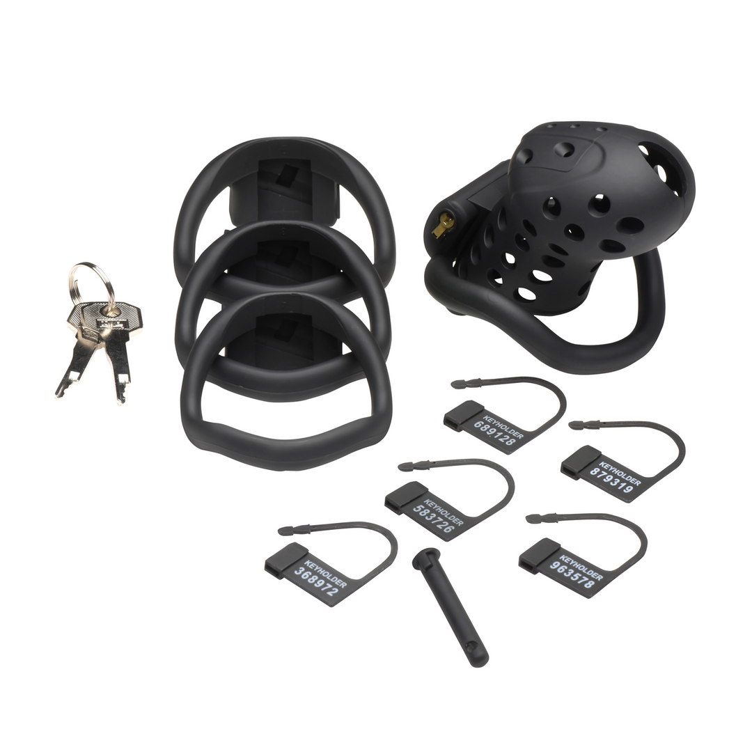 Lock Down - Chastity Cage - Black 5