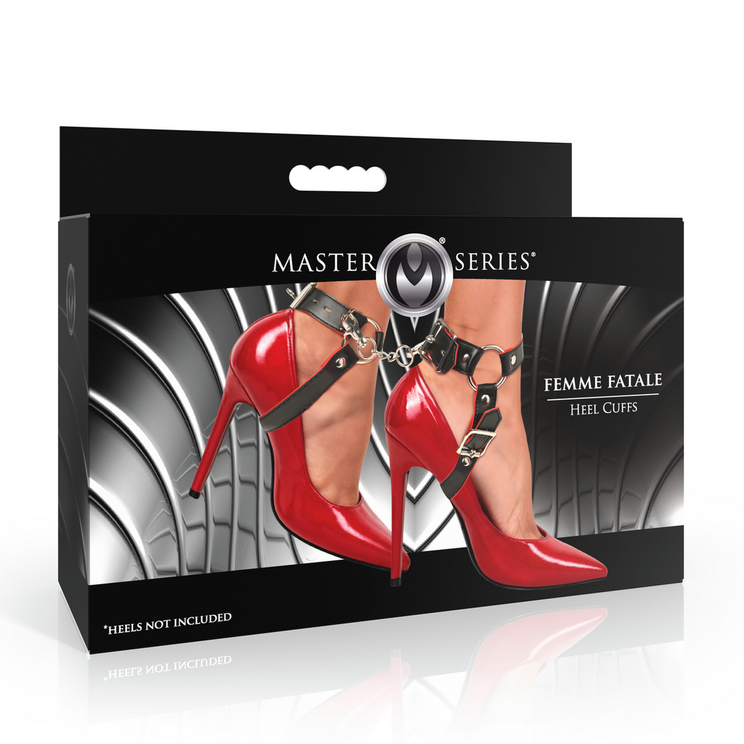 Femme Fatale - Heel Cuffs - Black/Red 2
