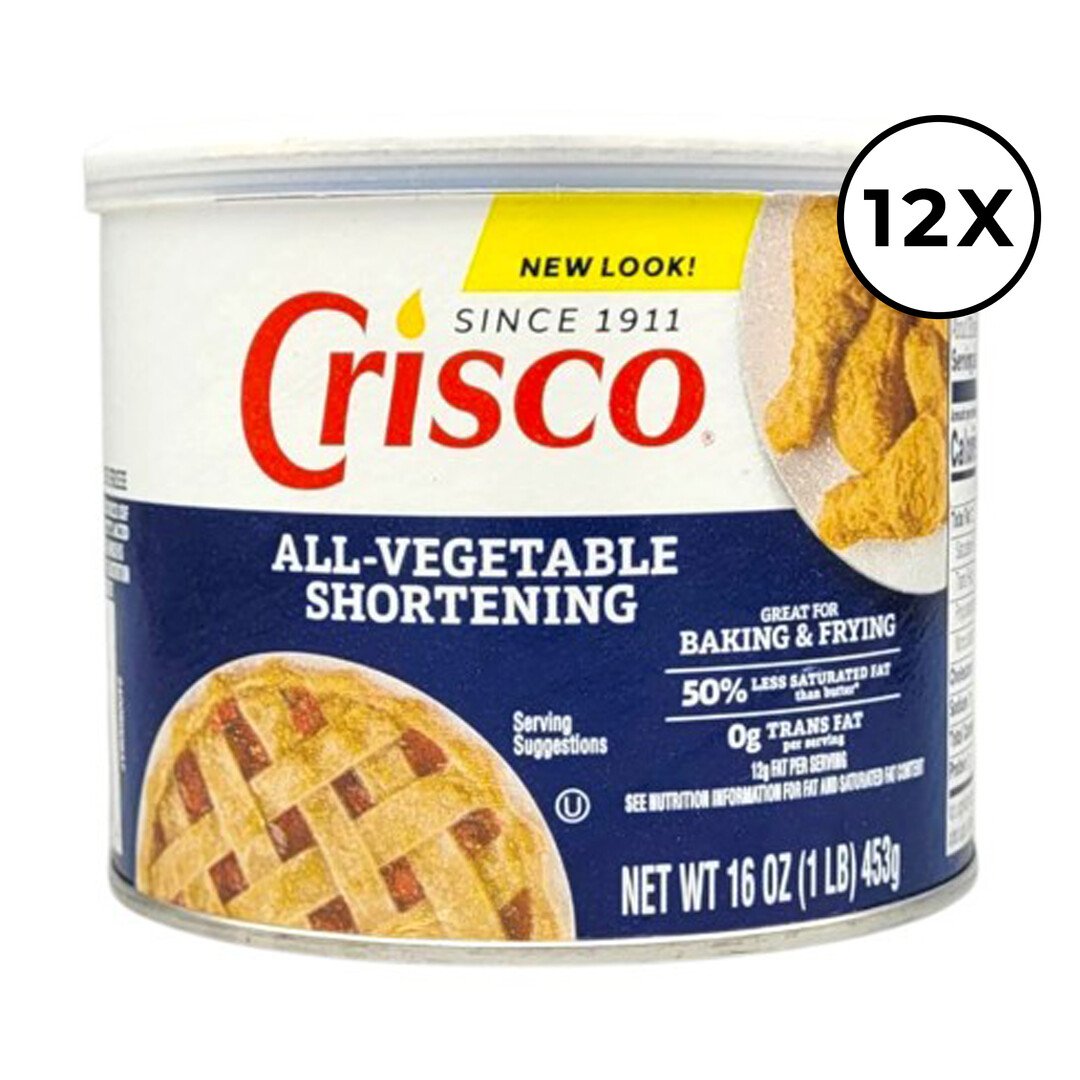 12 Pack All-Vegetable Shortening - 16 oz / 453 gr 1