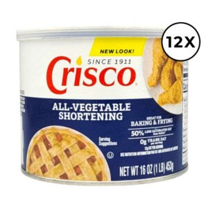 12 Pack All-Vegetable Shortening - 16 oz / 453 gr