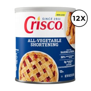 12 Pack All-Vegetable Shortening - 48 oz / 1360 gr