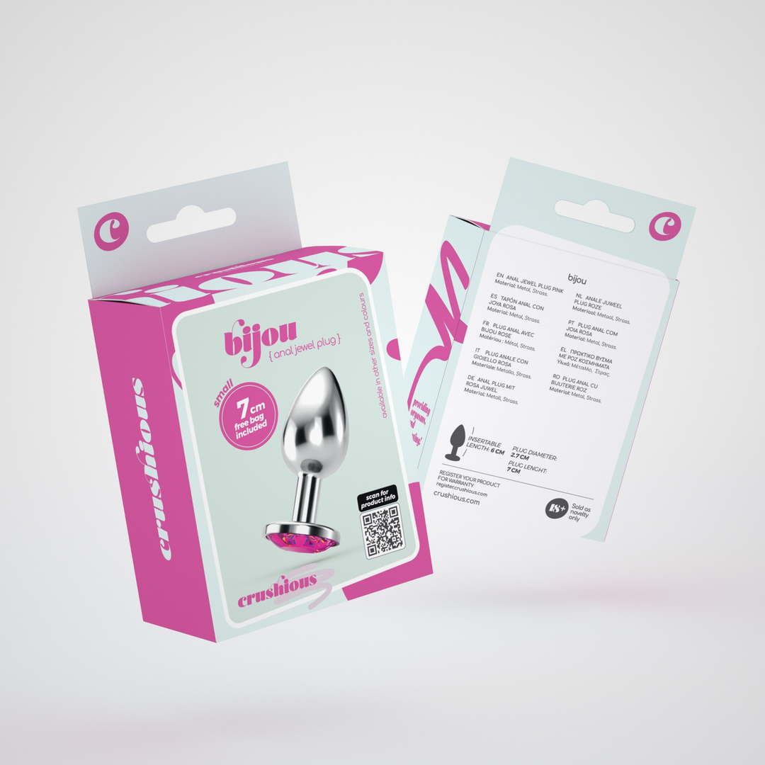 Bijou - Anal Jewel Plug - Small - Pink 2