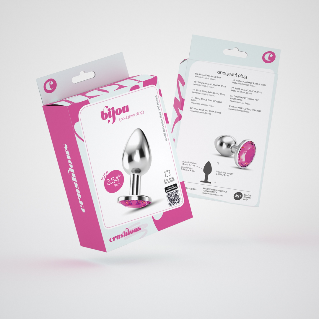 Bijou - Anal Jewel Plug - Large - Pink 2