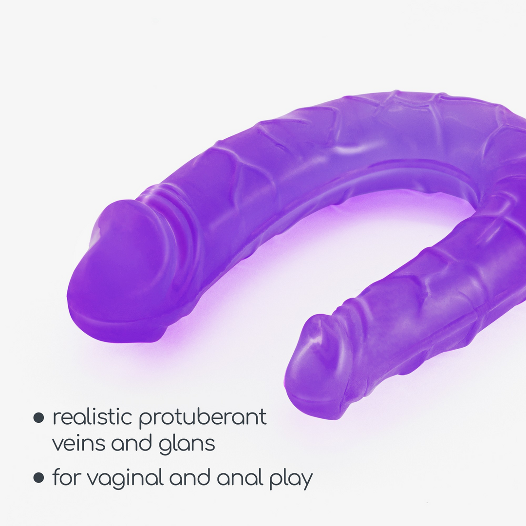 Deep Diver - Double Dildo with Anal Lubricant - 1.7 fl oz / 50 ml - Purple 6