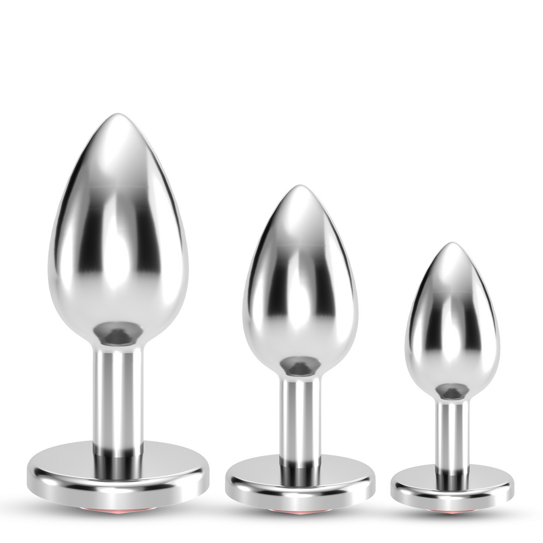 Bijou - Anal Train Trio - 3 Jewel Plugs - Red 3
