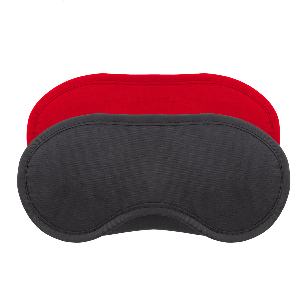 Satin Blindfolds - Twin Pack - Black/Red 1