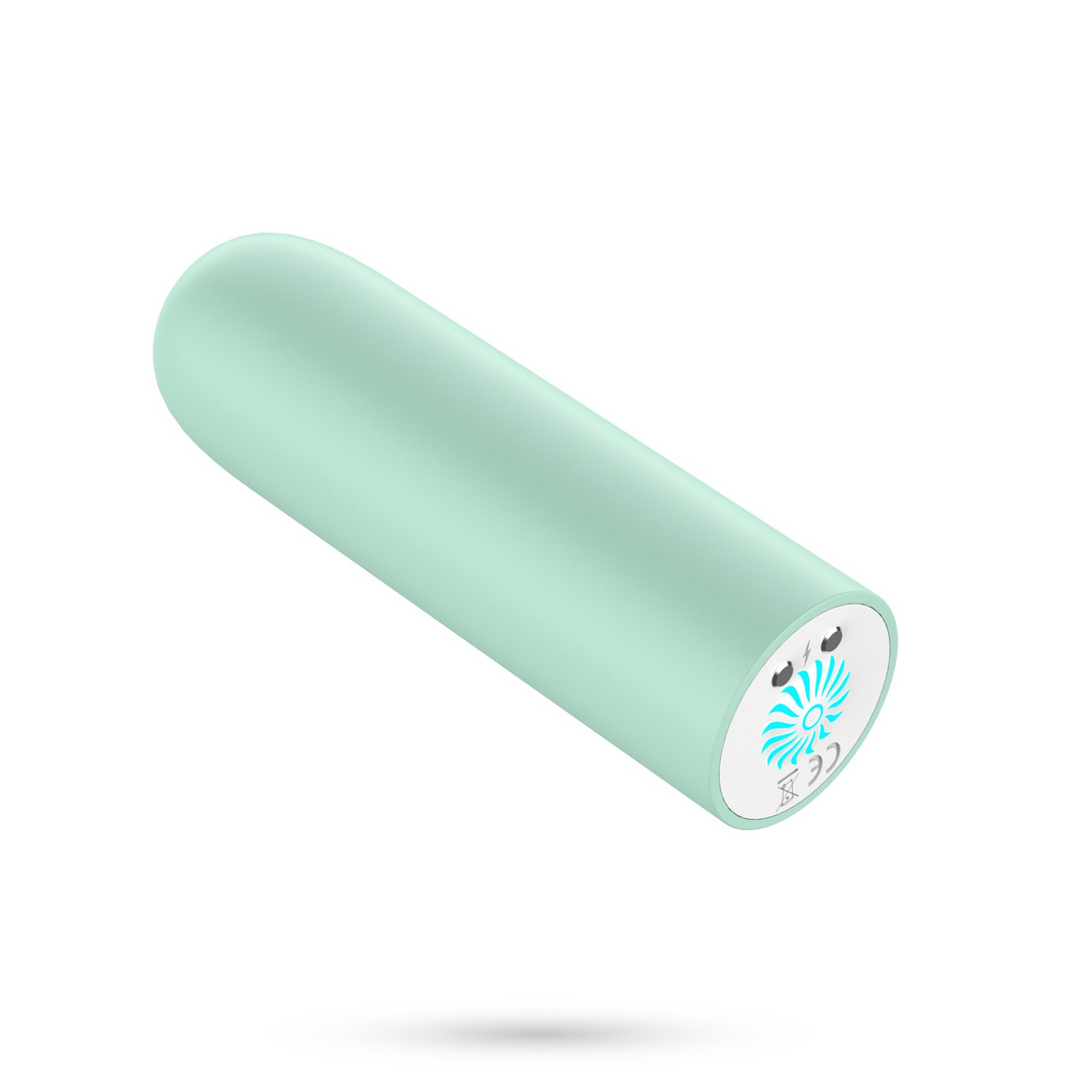 Quackers - USB Rechargeable Vibrating Bullet - Mint Green 1