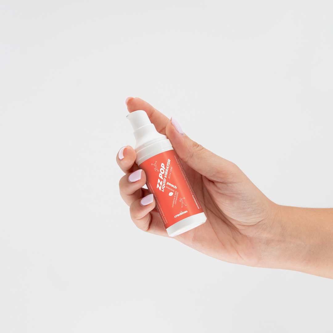 ZZ Pop - Kissable Liquid Vibrator - Peach - 1 fl oz / 30 ml 4