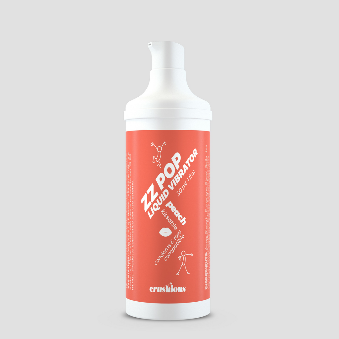 ZZ Pop - Kissable Liquid Vibrator - Peach - 1 fl oz / 30 ml 2