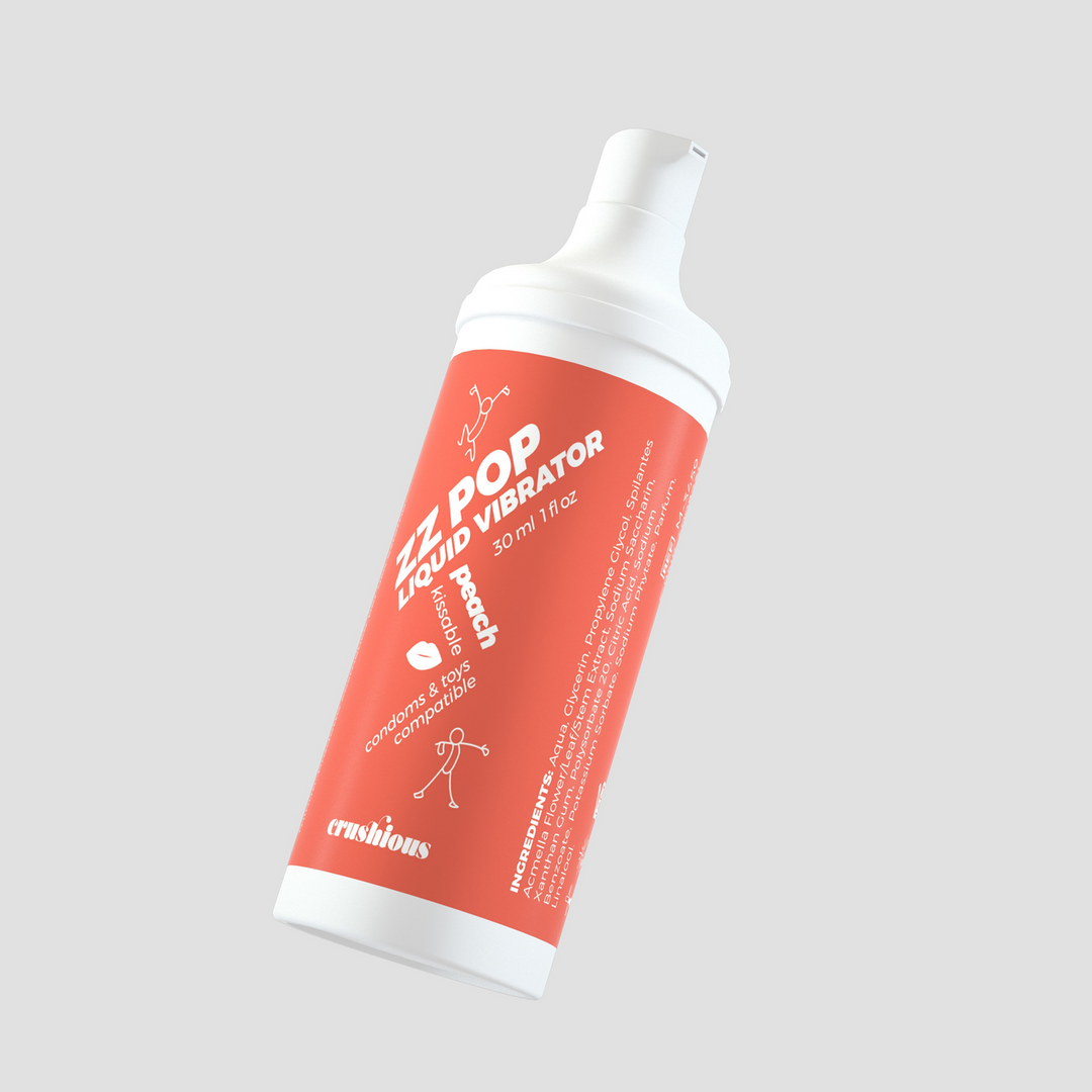 ZZ Pop - Kissable Liquid Vibrator - Peach - 1 fl oz / 30 ml 3