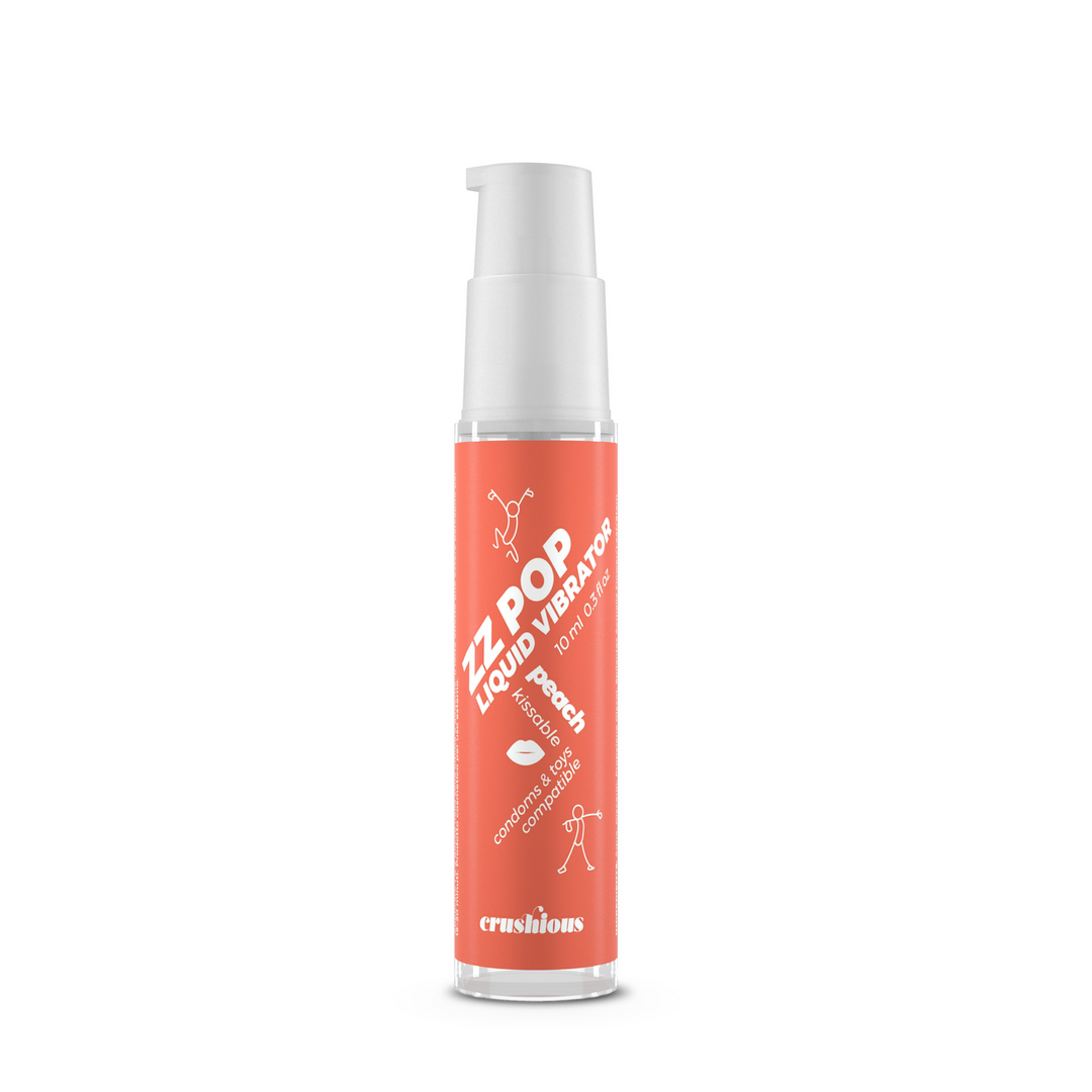ZZ Pop - Kissable Liquid Vibrator - Peach - 0.3 fl oz / 10 ml 2