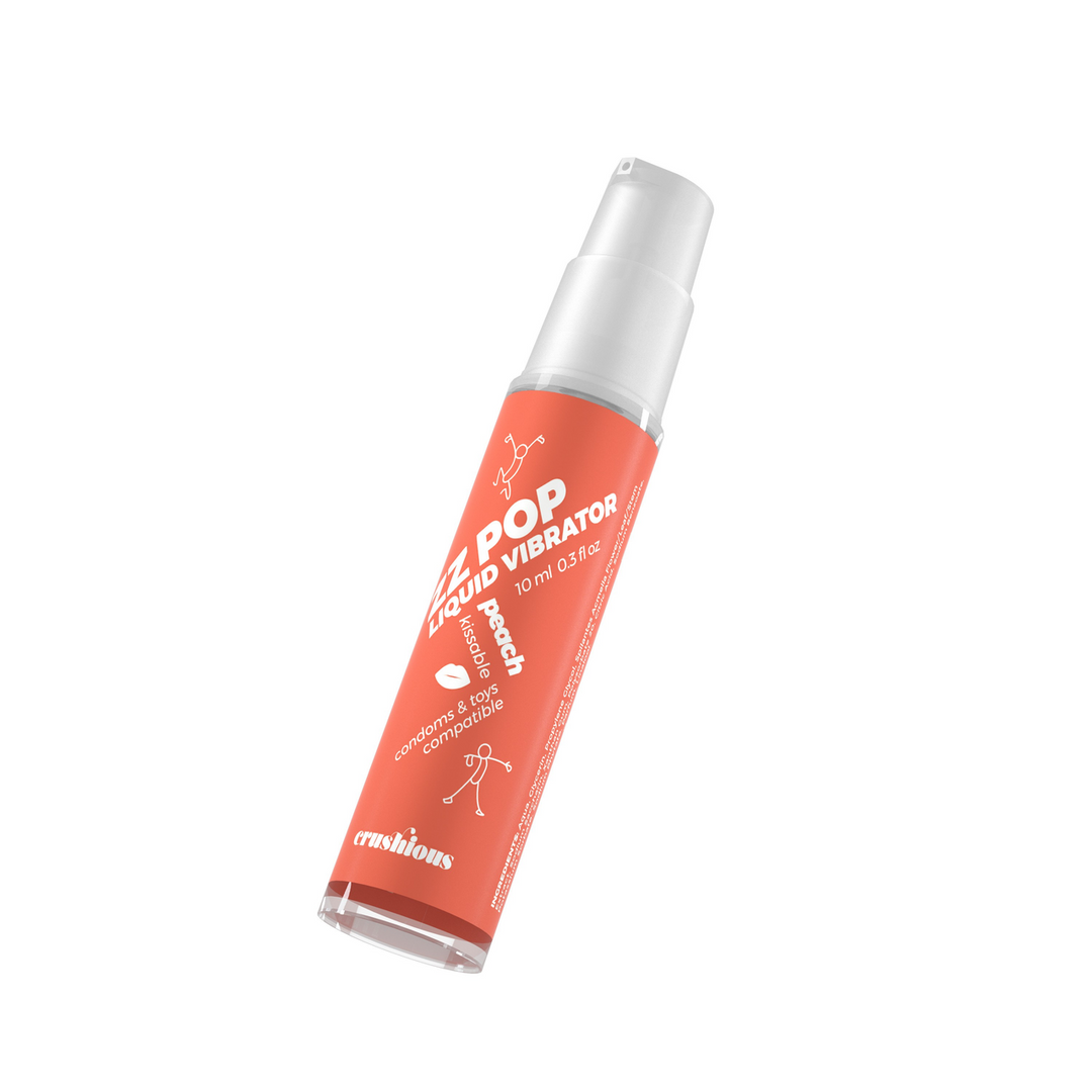 ZZ Pop - Kissable Liquid Vibrator - Peach - 0.3 fl oz / 10 ml 3