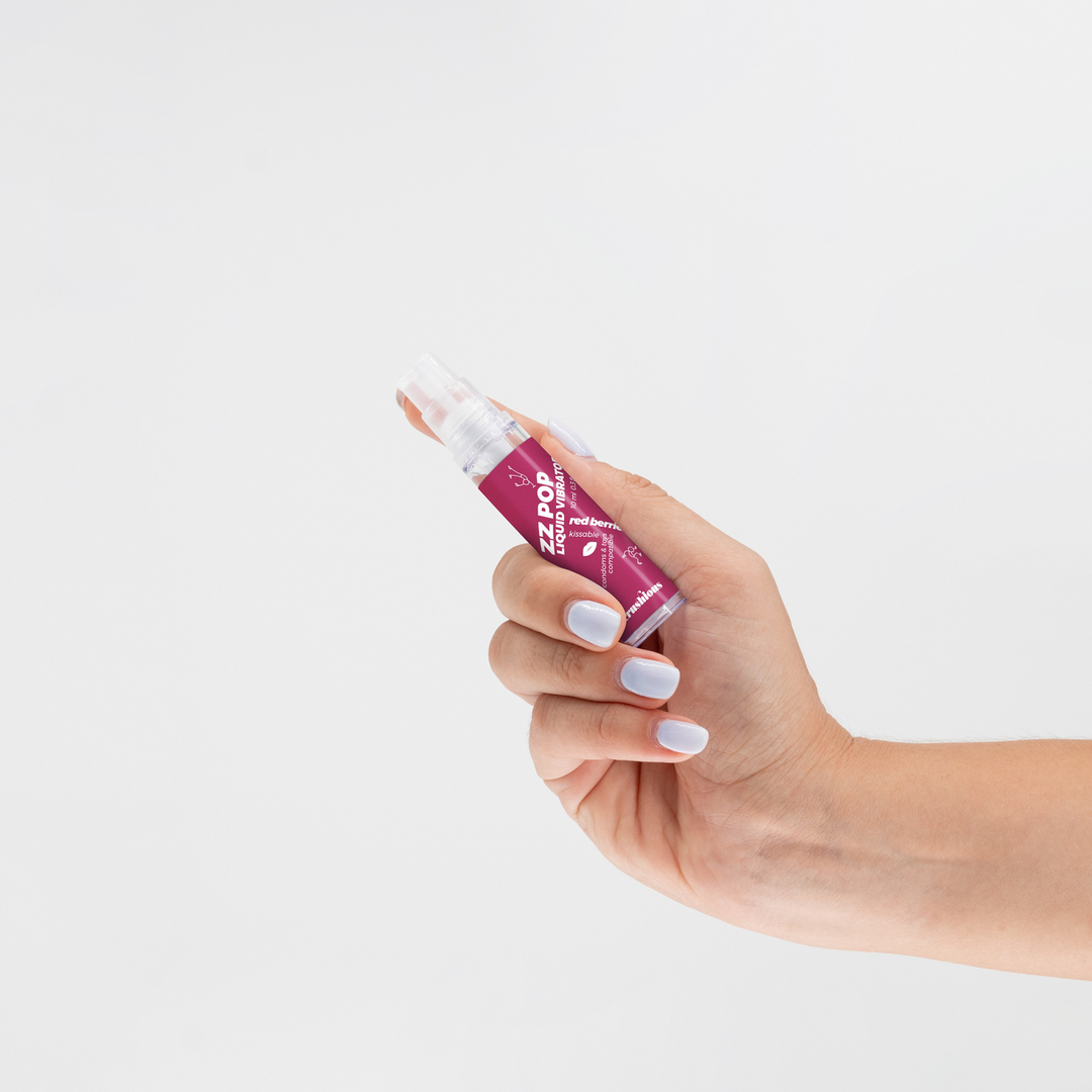 ZZ Pop - Kissable Liquid Vibrator - Red Berries - 0.3 fl oz / 10 ml 4