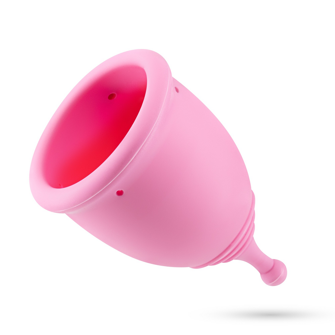 Minerva - Menstrual Cups with Pouch and Toycleaner- S and L - Pink 3