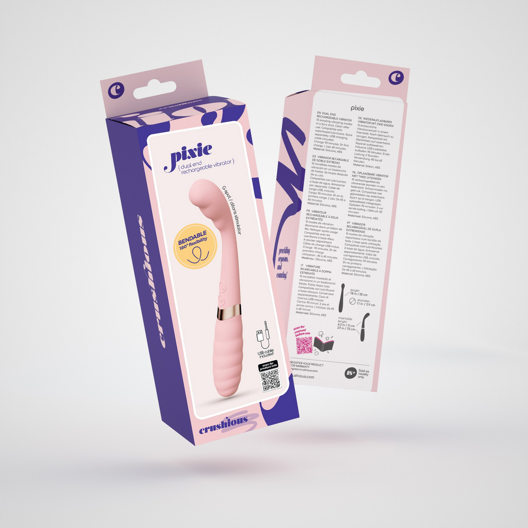 Pixie - Flexible Dual Vibrator - Pink 2