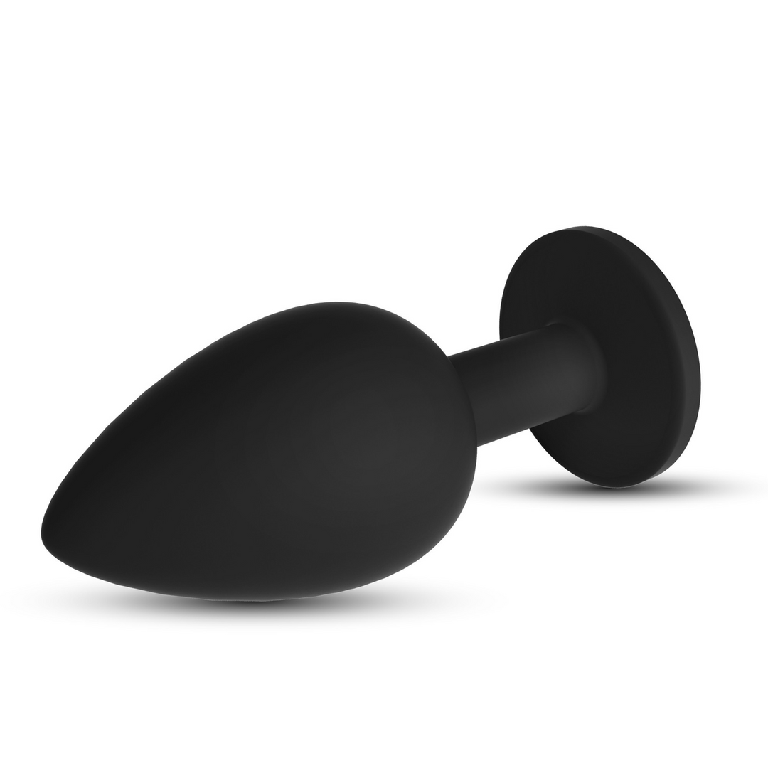 Camileo - Anal Plug with Four Interchangeable Jewels - Medium - Black 5
