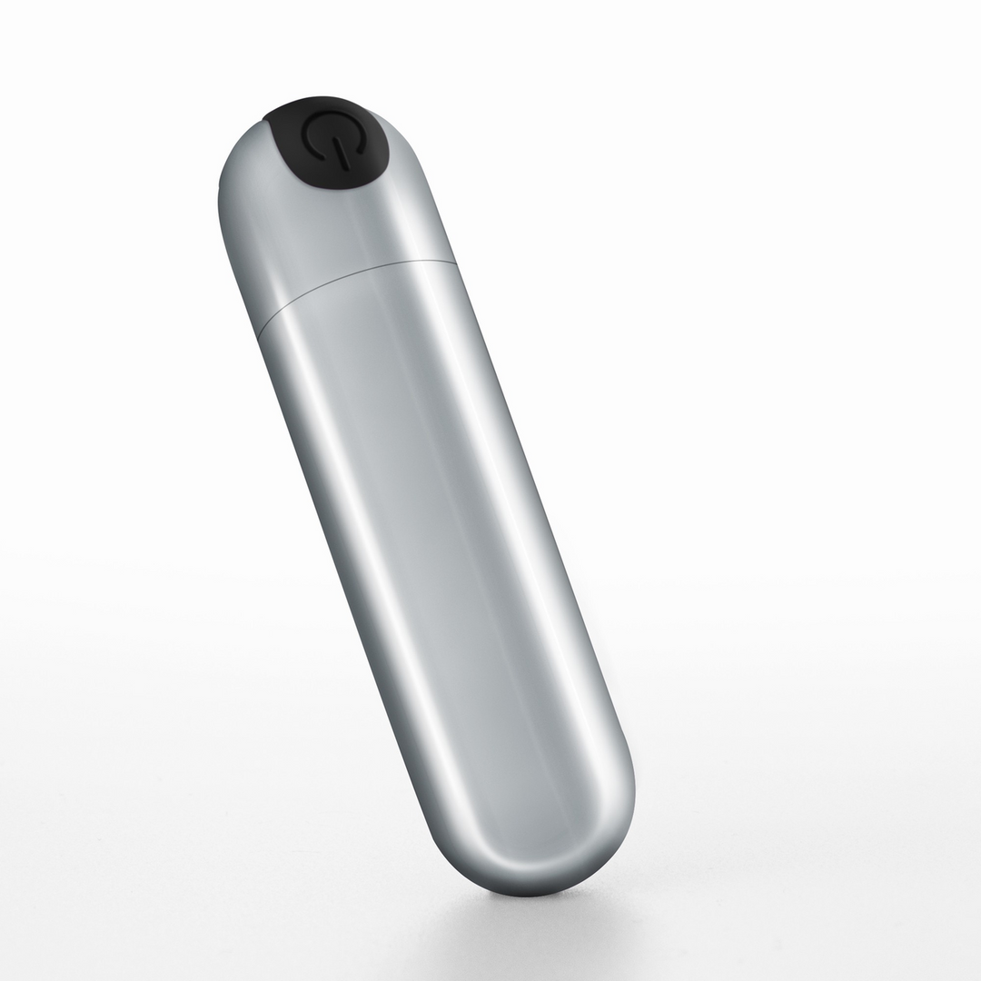 iMoan - Rechargeable Vibrating Bullet - Silver 3