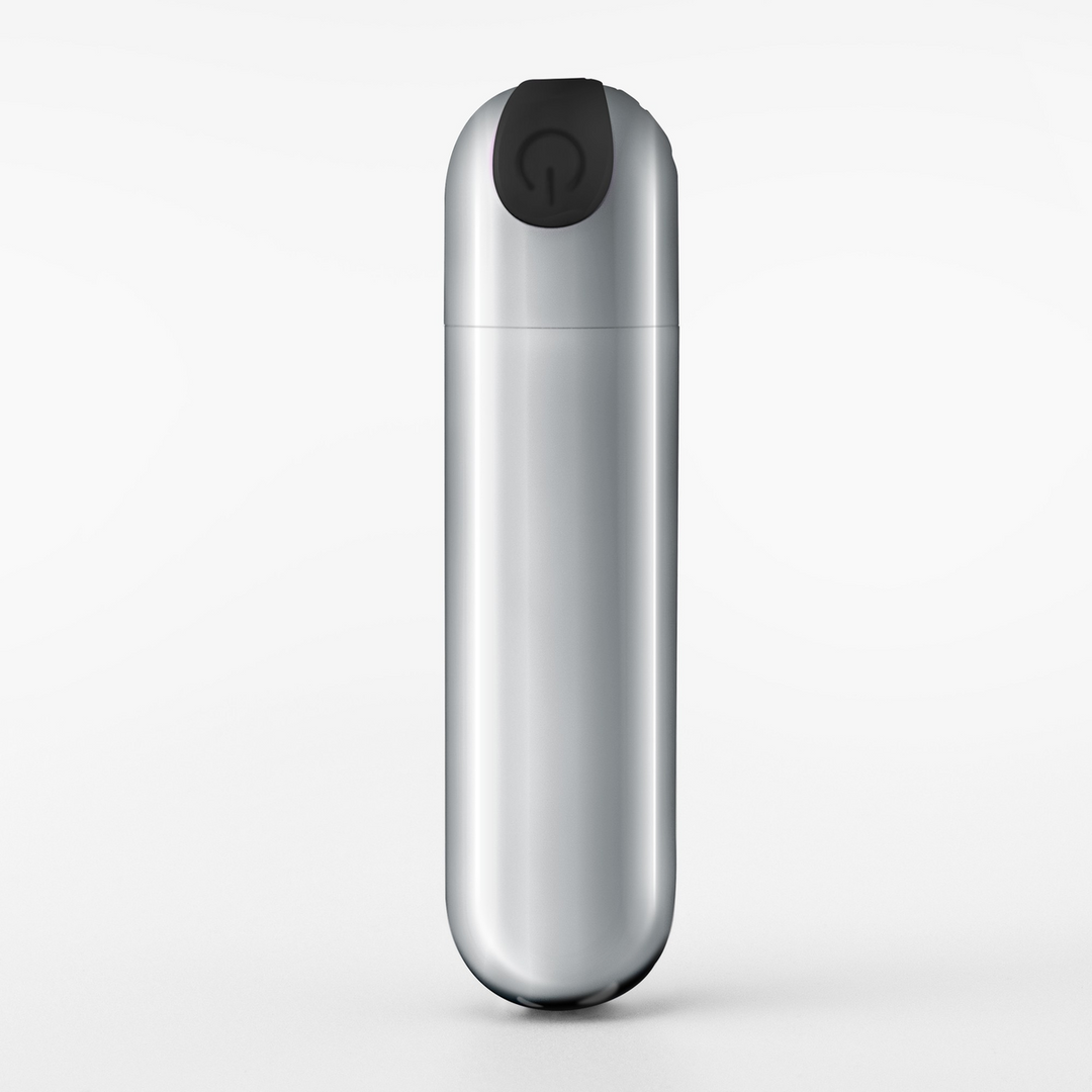 iMoan - Rechargeable Vibrating Bullet - Silver 1
