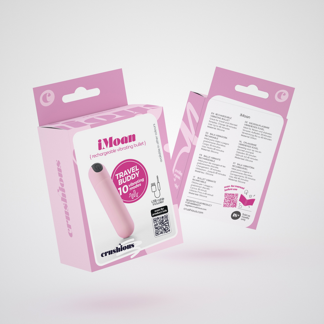 iMoan - Rechargeable Vibrating Bullet - Baby Pink 2