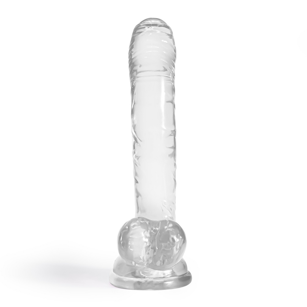 Hudini - Jelly Flexible Anal Dildo - 6.9/ 17,5 cm - Clear 3