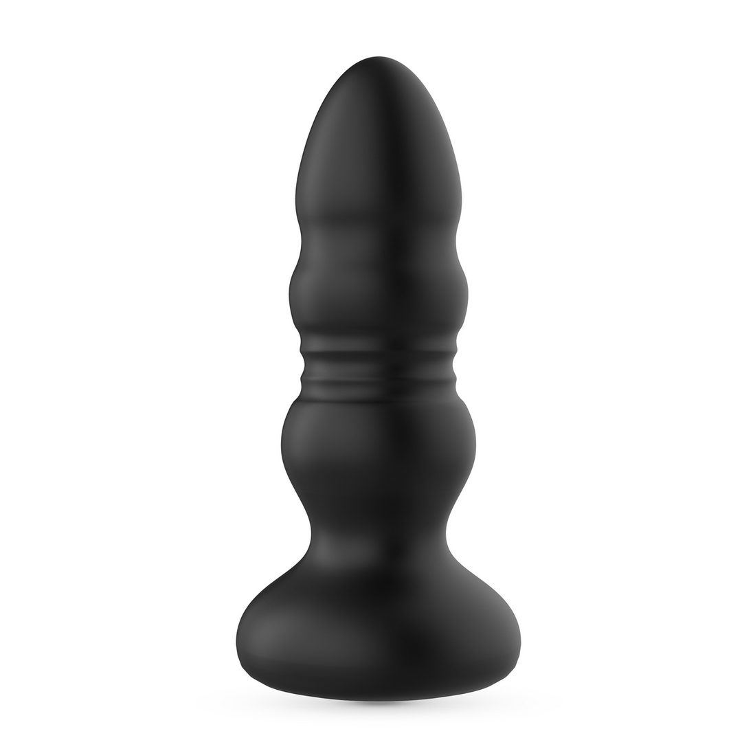 Australis - Vibrating and Thrusting Anal Plug with LED RGB and Remote Control - Black 3