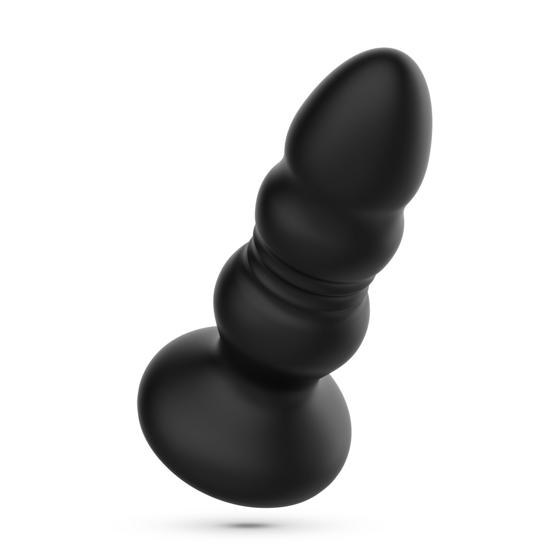 Australis - Vibrating and Thrusting Anal Plug with LED RGB and Remote Control - Black 4