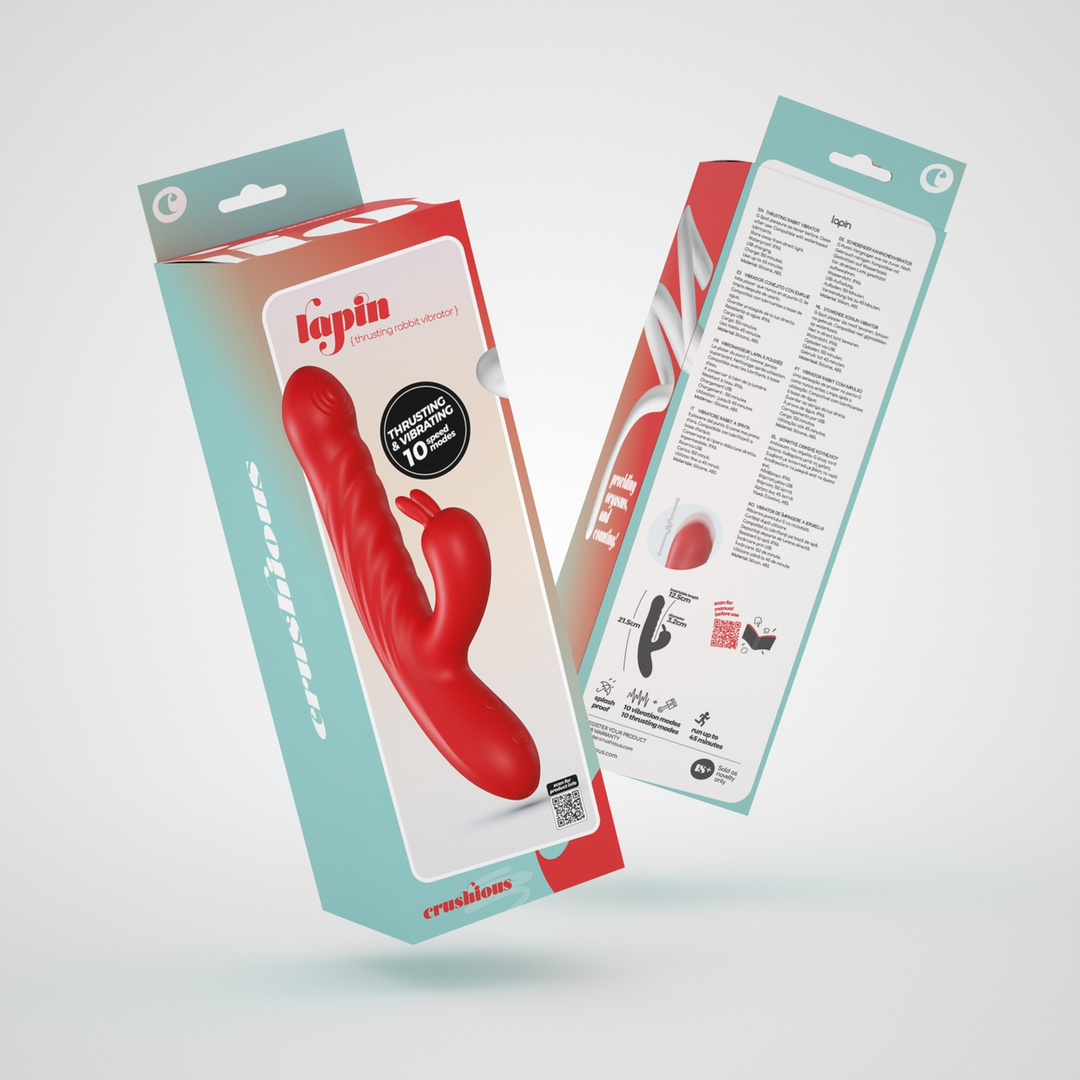 Lapin - Thrusting Rabbit Vibrator - Red 2