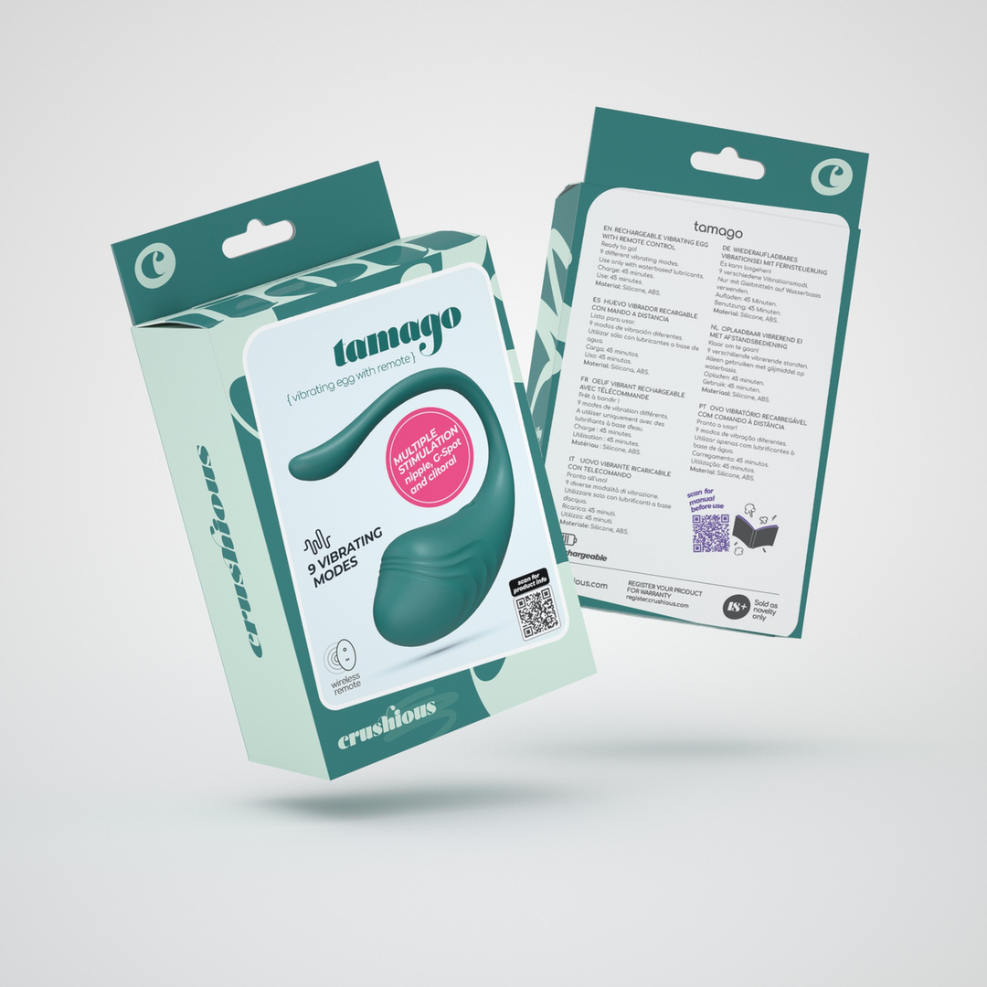 Tamago - Rechargeable Vibrating Egg with Remote Control - Emerald 2