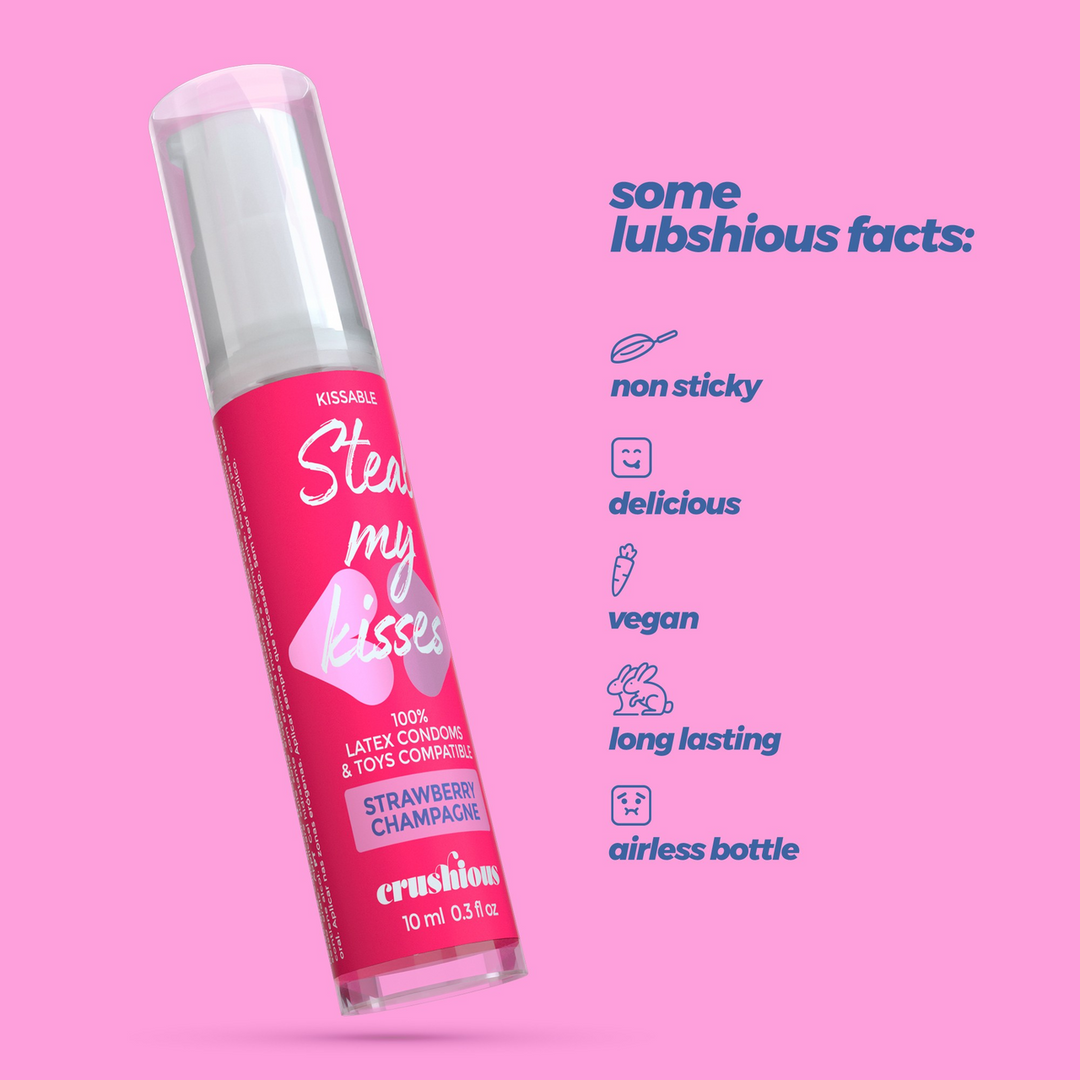 Steal My Kisses - Lubricant - Strawberry Champagne Flavour - 0.3 fl oz / 10 ml 5