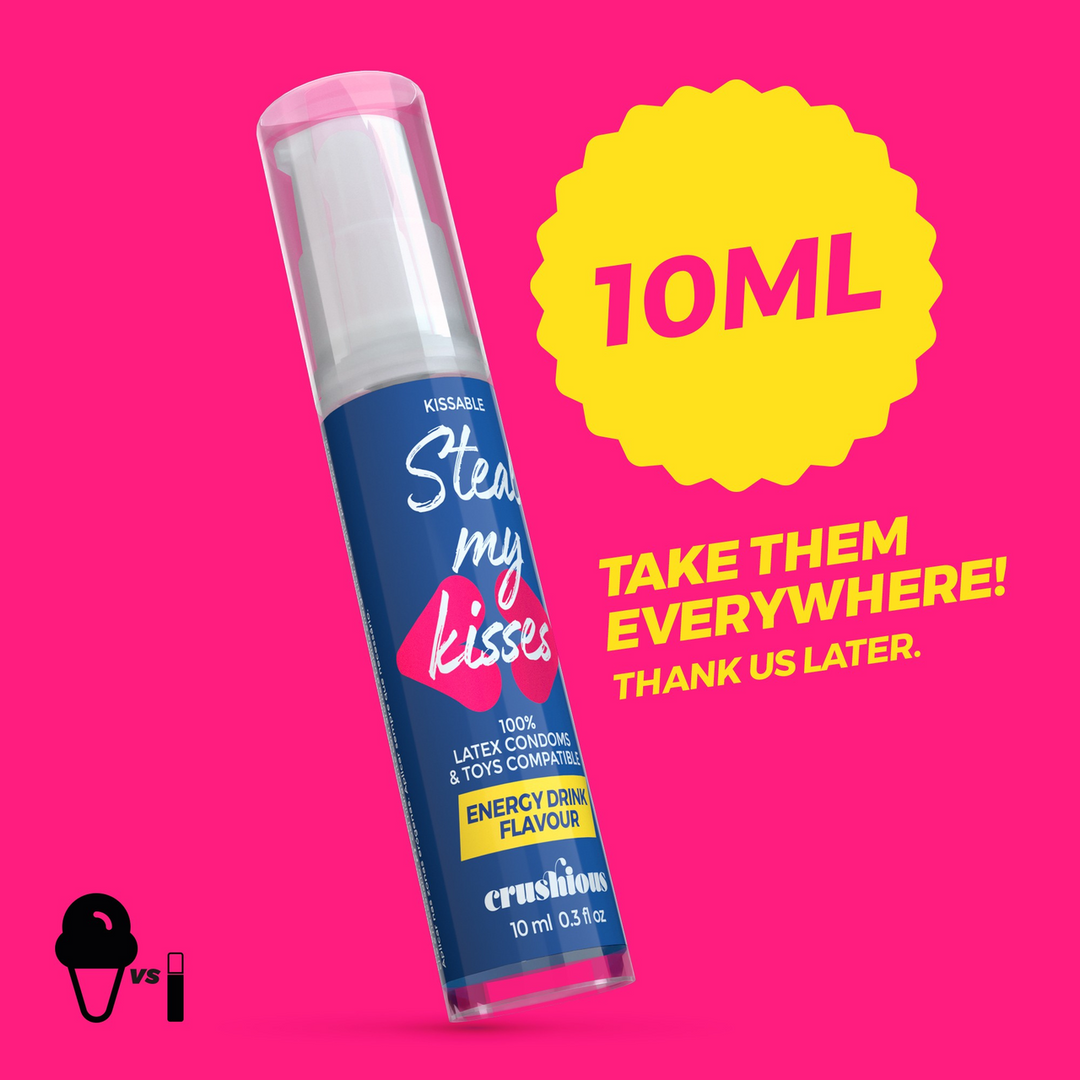 Steal My Kisses - Lubricant - Energy Drink Flavour - 0.3 fl oz / 10 ml 4