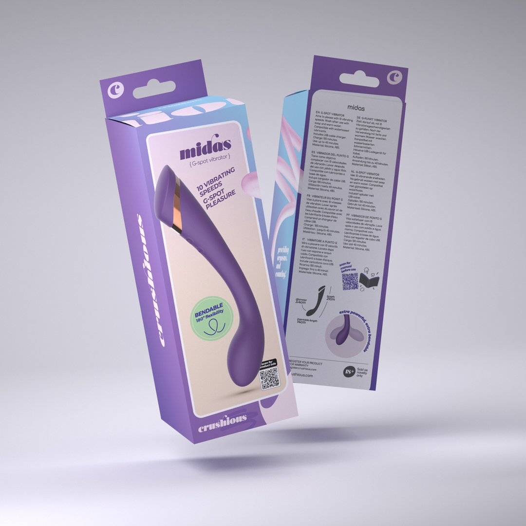 Midas - Bendable G-Spot Stimulator - Purple 2