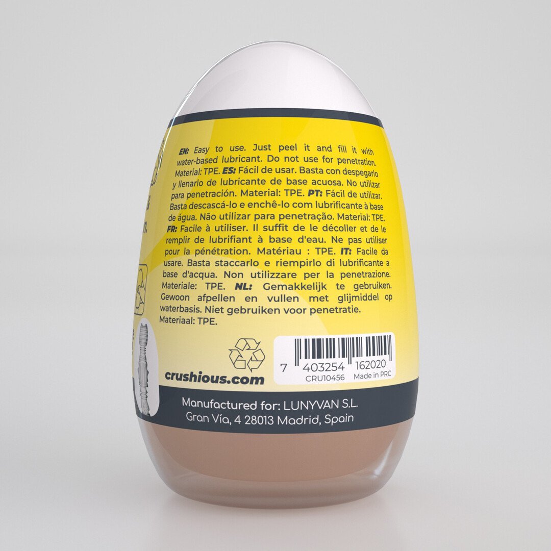 Ezy Egg - Masturbator Egg - Anal - Yellow 3