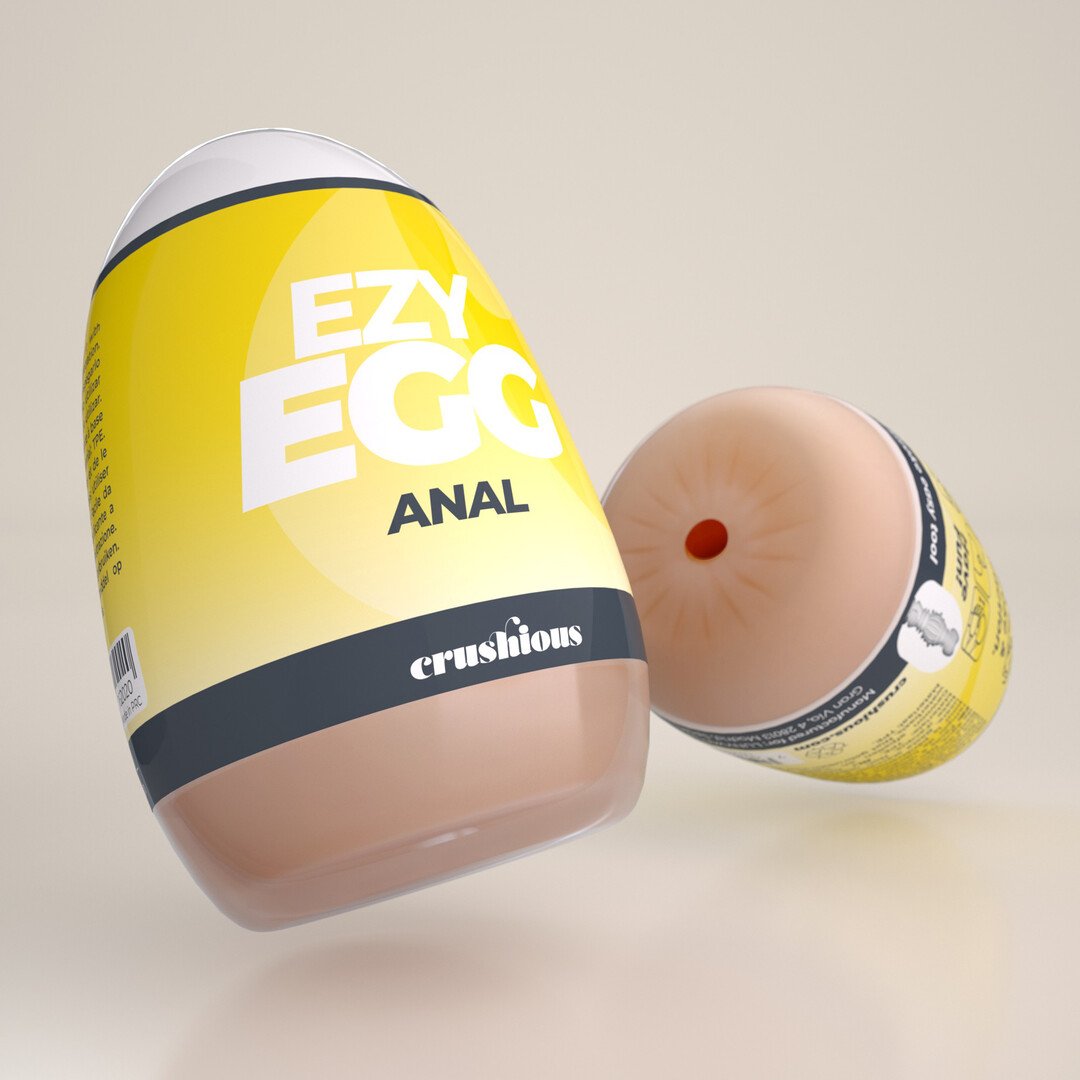Ezy Egg - Masturbator Egg - Anal - Yellow 1