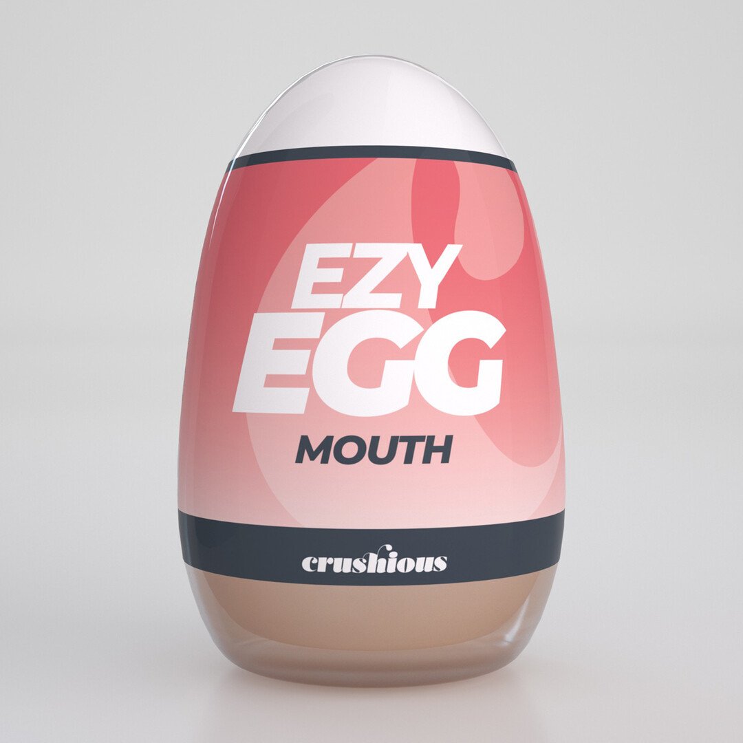 Ezy Egg - Masturbator Egg - Mouth - Red 2