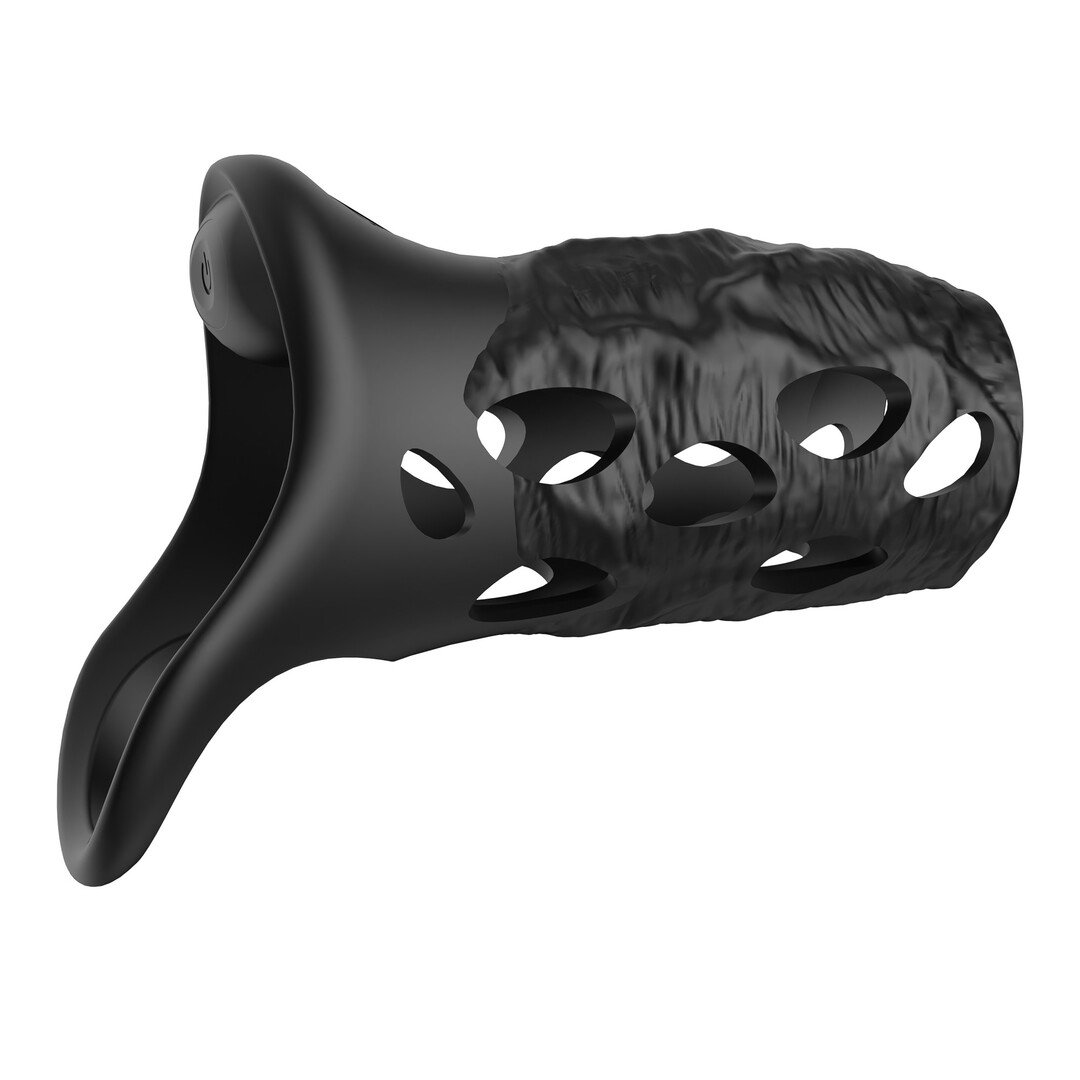 Batiatus - Vibrating Penis Armour Ring - Black 5