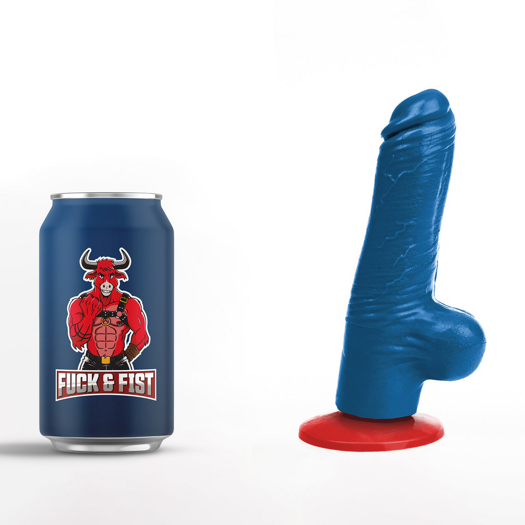 Tyr S - Realistic Dildo with Balls - 4.1 / 10,5 cm - Blue 5