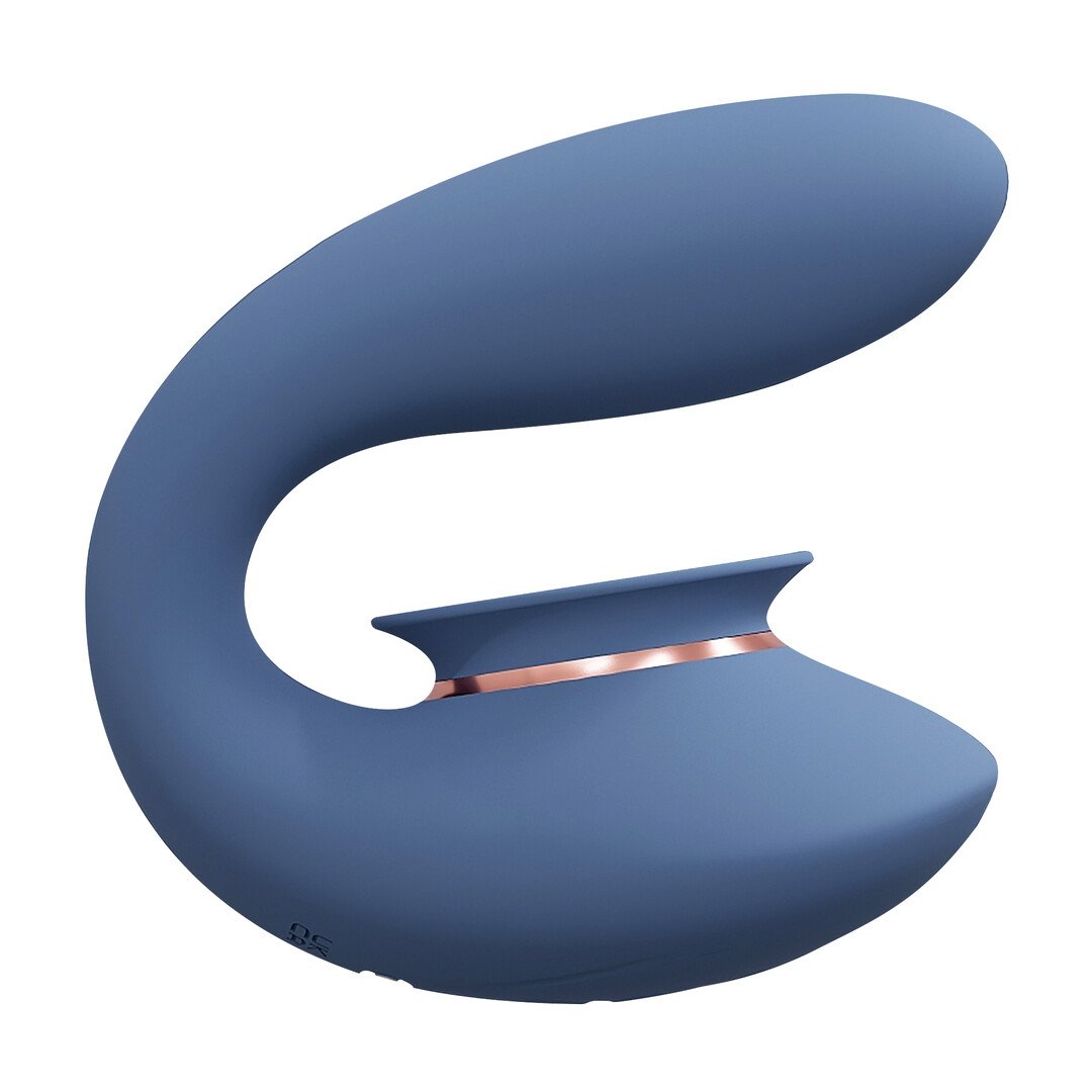 Twitch 3 - Rechargeable Vibrator and Suction - Blue/Grey 4