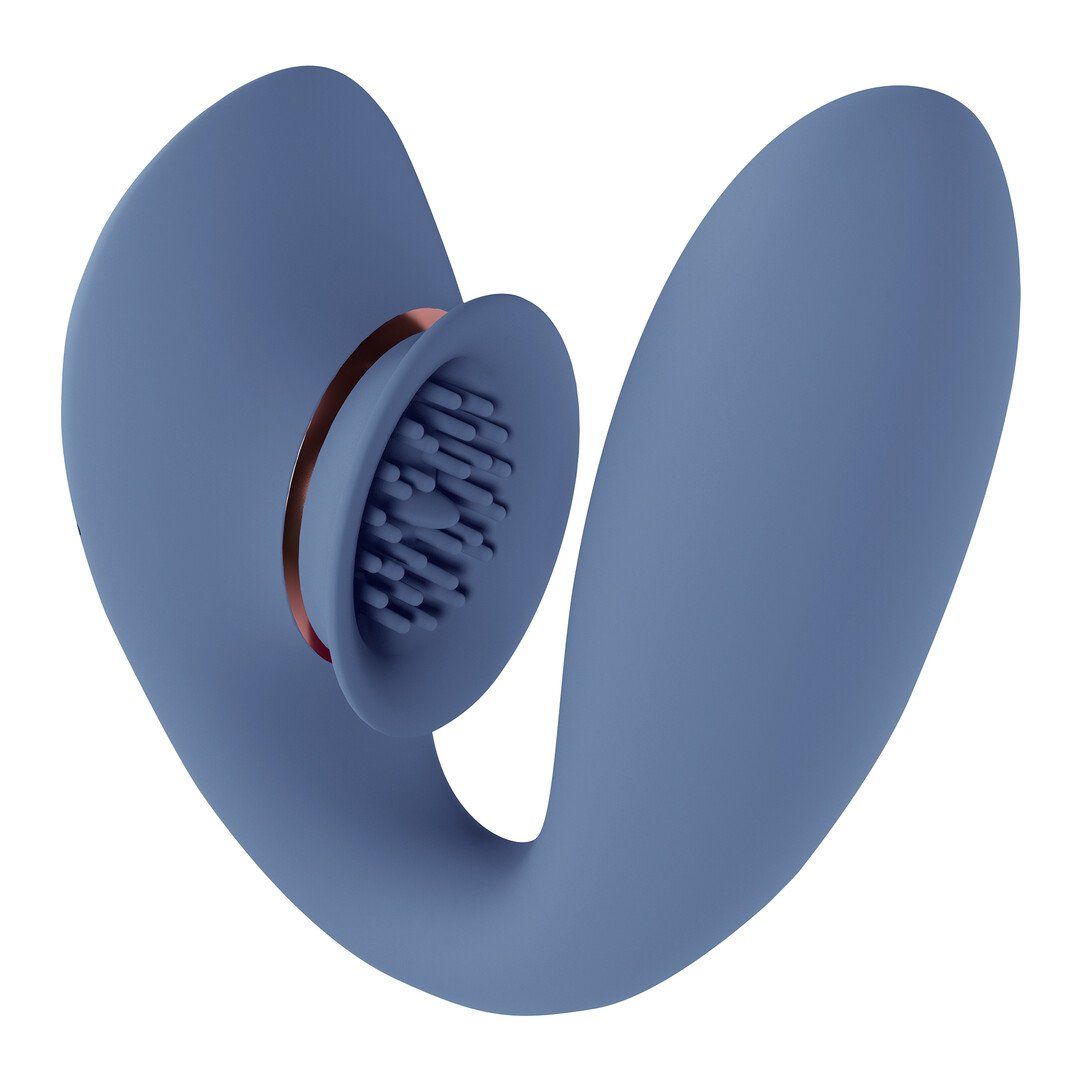Twitch 3 - Rechargeable Vibrator and Suction - Blue/Grey 5