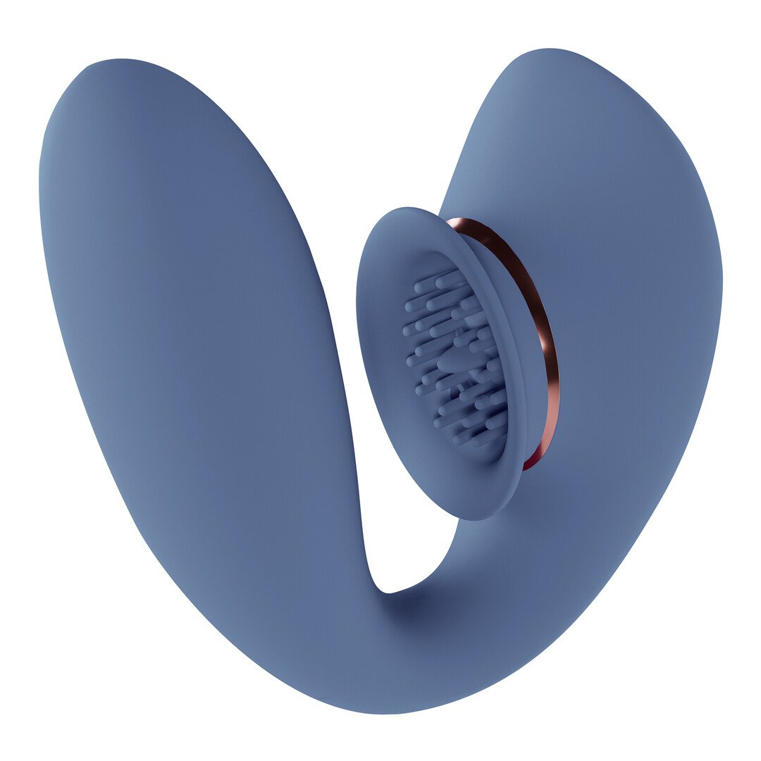 Twitch 3 - Rechargeable Vibrator and Suction - Blue/Grey 6